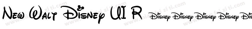 New Walt Disney UI R字体转换